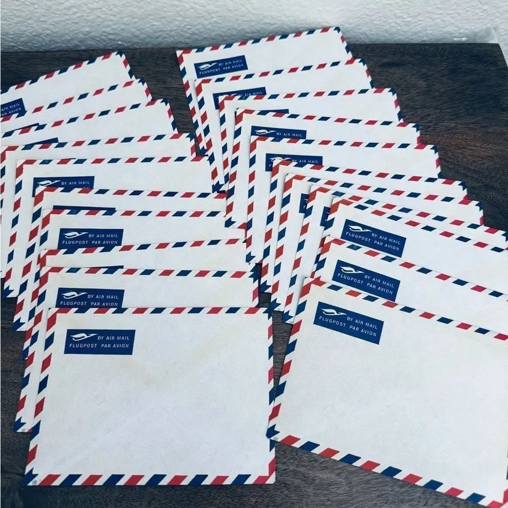 Lot of 20 Vintage Air Mail Envelopes